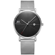 Kenneth Scott Men's Analog Black Dial Watch - K22013-SMSB