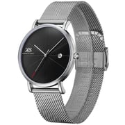 Kenneth Scott Men's Analog Black Dial Watch - K22013-SMSB