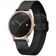 Kenneth Scott Men's Analog Black Dial Watch - K22013-KMBB
