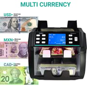 Kolibri Signature Two Pocket Mix Value Counter and Sorter with 5 CURRENCY