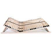 vidaXL Slatted Bed Bases 2 pcs with 28 Slats 7 Zones 90x200 cm