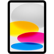 جهاز Apple iPad بشاشة مقاس 10.9 بوصة الجيل العاشر (2022) - يدعم شبكة WiFi بذاكرة داخلية سعة 256 جيجابايت لون فضي - إصدار دولي
