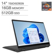 Lenovo Flex 5 14ALC05 82HU00JPUS Laptop AMD Ryzen 7 5700U 1.8GHz 16GB 512GB SSD AMD Radeon Graphics Win11 Home 14inch FHD Grey English keyboard- International Version