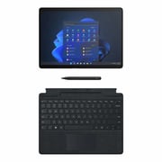 Microsoft Surface Pro X (2019) - Microsoft SQ 1 / 13inch PixelSense Display / 8GB RAM / 256GB SSD / Shared Intel UHD Graphics / Windows 11 / English Keyboard / Black / International Version