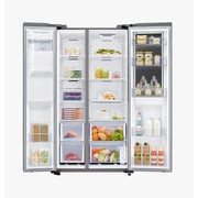 Samsung 806 Liter Side By Side Refrigerator Twin Cooling System with Water Dispenser Silver - RS80T5190SL
