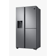 Samsung 628 Liter Side By Side Refrigerator Twin Cooling System with Water Dispenser Silver - RH65A5402M9