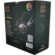 Dob H700GX Wired Over Ear Gaming Headset Black