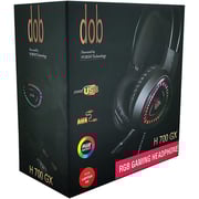 Dob H700GX Wired Over Ear Gaming Headset Black