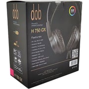 Dob H750GX Wired Over Ear Gaming Headset Black