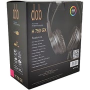 Dob H750GX Wired Over Ear Gaming Headset Black
