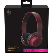 Dob H601 Wireless Over Ear Headphone Red