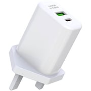 XO 2 Port Wall Charger White