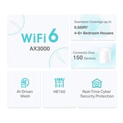 TPLink Deco X50 AX3000 3Pack WiFi Mesh