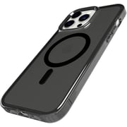 Tech21 Evo tint designed for iPhone 14 Pro Max case cover compatible with MagSafe with 12 feet drop protection - Ash Black