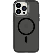 Tech21 Evo tint designed for iPhone 14 Pro Max case cover compatible with MagSafe with 12 feet drop protection - Ash Black