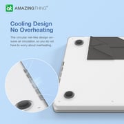 Amazing Thing Marsix Pro Case With Magnetic Stand Grey/Clear MacBook Pro 14inch