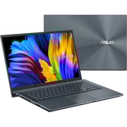 ASUS ZenBook Pro 15 OLED (2021) Laptop - AMD Ryzen 9-5900HX / 15.6inch FHD / 16GB RAM / 1TB SSD / NVIDIA GeForce RTX 3050 Ti Graphics / Windows 11 Pro / English Keyboard / Pine Grey / International Version - [UM535QE-XH91T]