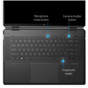 HP Spectre x360 (2022) Laptop - 12th Gen / Intel Core i7-1260P / 16inch HD+ Touch / 1TB SSD / 16GB RAM / Windows 11 Home / English Keyboard / Nightfall Black / International Version - [16-F1023DX]