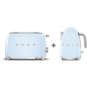 Smeg Kettle KLF03PBUK + 2 Slice Toaster TSF01PBUK