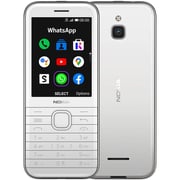 Nokia 8000 4GB White 4G Dual Sim Mobile Phone