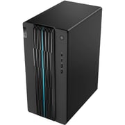 Lenovo IdeaCentre Gaming 5 17ACN7 (2021) Tower Desktop - AMD Ryzen 7-5700G / 512GB SSD / 16GB RAM / 12GB NVIDIA GeForce RTX 3060 Graphics / Windows 11 Home / English & Arabic Keyboard / Black / Middle East Version