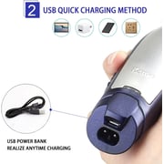 KEMEI Men's Self-Cut Rechargeable Hair Trimmer / Clipper - KM-5021