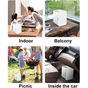COOLBABY 8L Mini Refrigerator Small Car Home Fridge Portable Dual-Use Cooler Warmer CZBX03-SRK