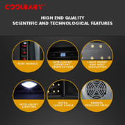 COOLBABY Small Wine cabinet,Freestanding Wine Cooler Mini Constant Temperature Wine Cabinet, Black, LZM-JG01-SRK