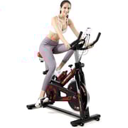 COOLBABY Exercise Bikes, Indoor Stationary Bikes for Home Workout, Quiet Belt Drive, DGDC06-SRK