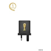 FIFA World Cup Qatar 2022 20W 2.5D Adapter (UK plug) Black