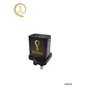 FIFA World Cup Qatar 2022 20W 2.5D Adapter (UK plug) Black