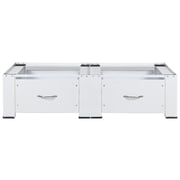 vidaXL Double Washing and Drying Machine Pedestal with Drawers White