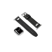 POLICE Wings Black Leather Watch Straps - PEOUL0000101