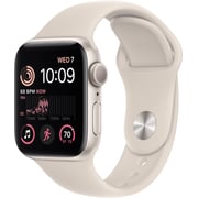 Apple Watch SE (GPS) 40mm Starlight Aluminum Case with Starlight Sport Band - Starlight