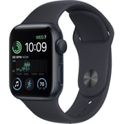 Apple Watch SE GPS 40mm Midnight Aluminum Case with Midnight Sport Band – Middle East Version