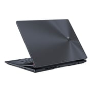 ASUS ZenBook Pro 14 Duo OLED (2022) Laptop - 12th Gen / Intel Core i7-12700H / 14.5inch 2.8K / 16GB RAM / 1TB SSD / 4GB NVIDIA GeForce RTX 3050 Ti Graphics / Windows 11 Home / English & Arabic Keyboard / Black / Middle East Version - [UX8402ZE-OLED007W]