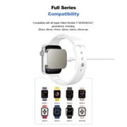 Brave Portable Mini Size Strong Magnetic Suction Wireless Charger Compatible with all Apple Watch Models 7/ SE/6/5/4/3/2/1