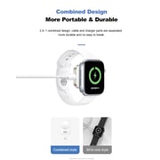 Brave Portable Mini Size Strong Magnetic Suction Wireless Charger Compatible with all Apple Watch Models 7/ SE/6/5/4/3/2/1