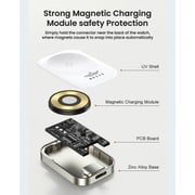 Brave Portable Mini Size Strong Magnetic Suction Wireless Charger Compatible with all Apple Watch Models 7/ SE/6/5/4/3/2/1