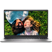 Dell Inspiron 15 (2022) Laptop - 12th Gen / Intel Core i7-1255U / 15.6inch FHD / 16GB RAM / 512GB SSD / Shared Intel Iris Xe Graphics / Windows 11 Home / English & Arabic Keyboard / Silver / Middle East Version - [3520-INS-6003-SLV]