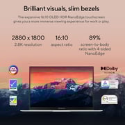 Asus Zenbook S 13 Flip OLED UP5302ZA-OLED107W 2-in-1 Convertible Laptop - Core i7 3.4GHz 16GB 512GB Win11 13.3inch OLED Blue English/Arabic Keyboard