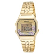 Casio Women's Stainless Steel Digital Wristwatch LA680WGA-4CDF - 45 mm - Gold