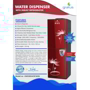 Gratus Water Dispenser Inbuilt Refrigerator Gwd302Acrcwdx