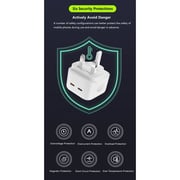 Maxguard Veloce Series Dual USB-C Wall Charger White