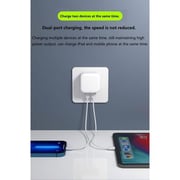Maxguard Veloce Series Dual USB-C Wall Charger White