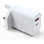 V Walk 2 Port Wall Charger 45W White - VW-WA45W