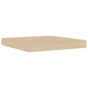 vidaXL Pallet Ottoman Cushion Beige Fabric