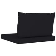 vidaXL Pallet Sofa Cushions 2 pcs Black Fabric