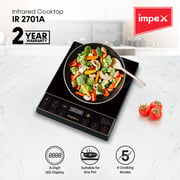 Impex Infrared Cooktop (IR 2701) All cookware compatible Infrared Induction Cooktop