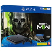 Sony PlayStation 4 Slim Console 500GB Black - Middle East Version + Call of Duty Modern Warfare II Game + DualShock 4 Wireless Controller